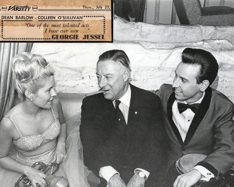 Dean with Colleen and Georgie Jessel, 1964