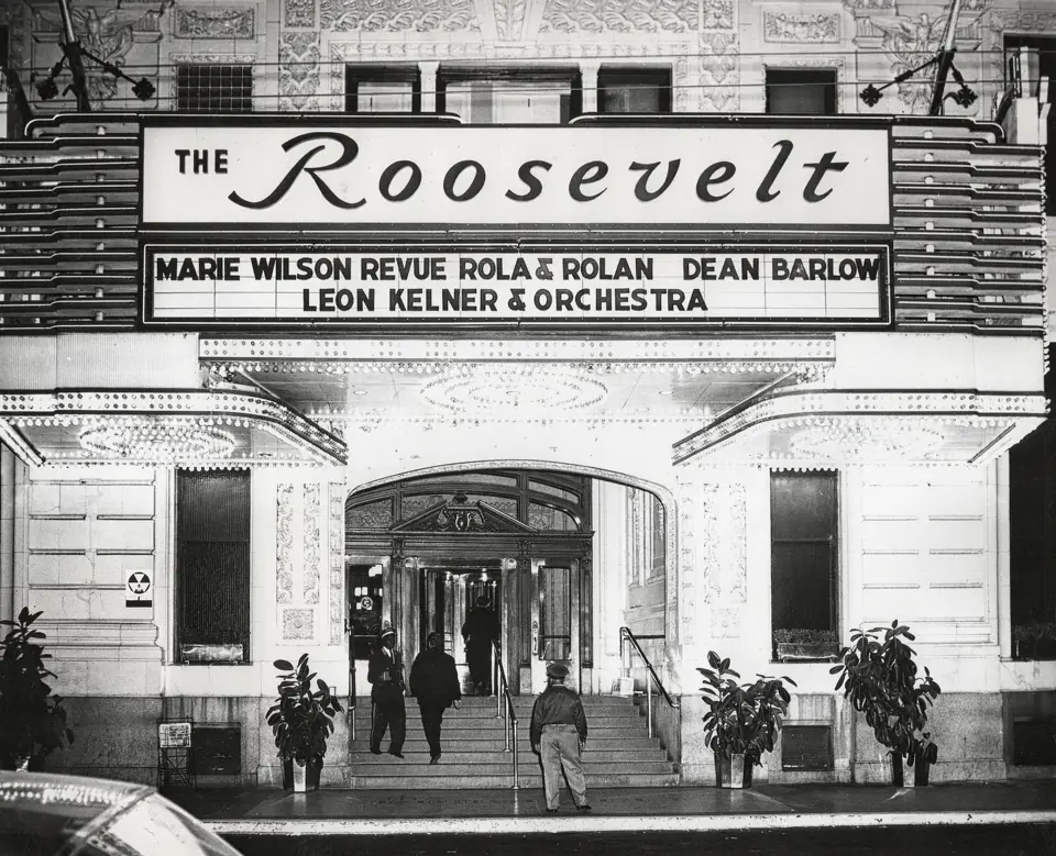 The Roosevelt marquee billing Dean Barlow, 1960