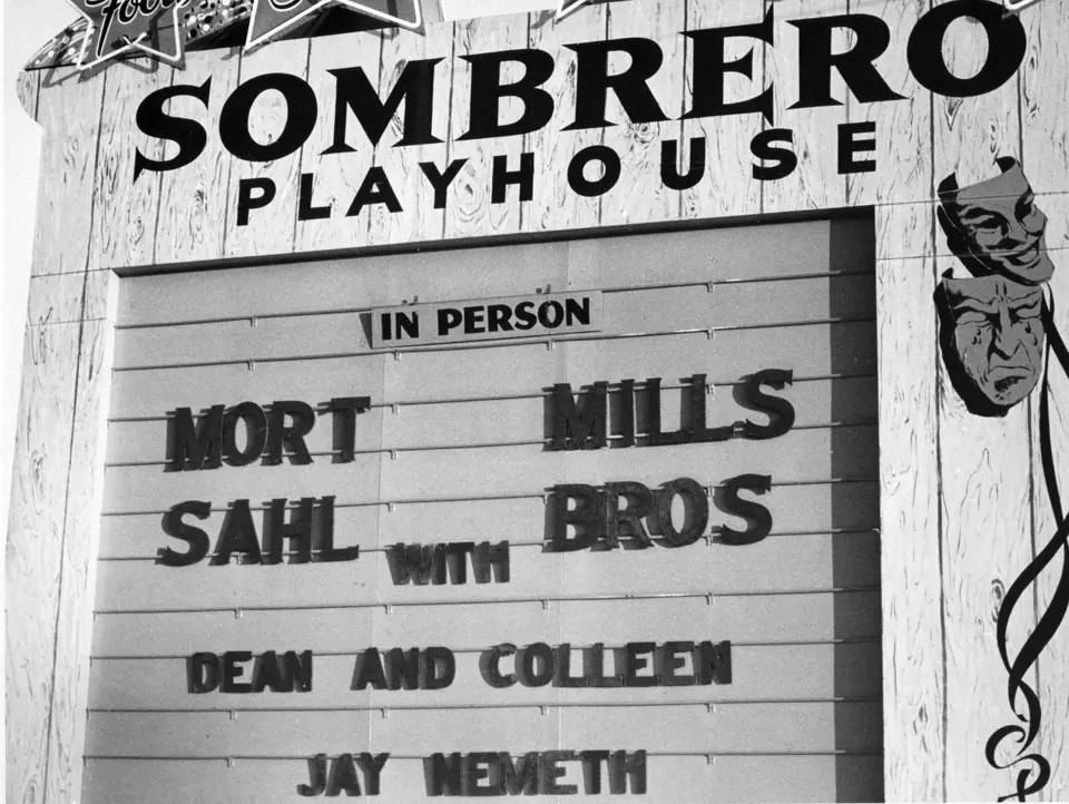 Sombrero Playhouse marquee billing Dean and Colleen