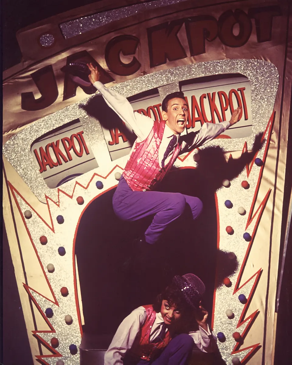 Color publicity art from Dean's career